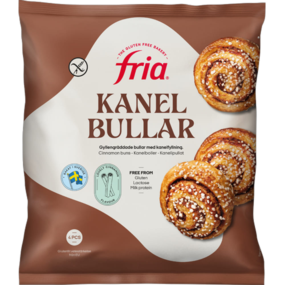 Fria - Glúteinlaust Kanilsnúðar, 8x 4stk
